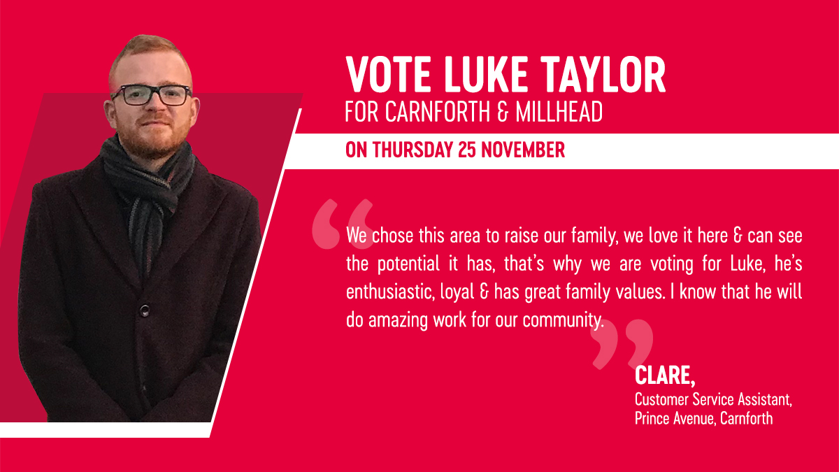Luke Taylor for Carnforth and Millhead tweet media