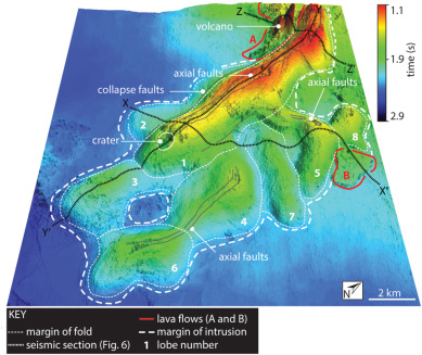 I love this! These bumps were lifted up by magma injection 40 million yrs ago; this is what the seabed looked like!

Great work by Pete Reynolds <a href="/simonholford/">Simon Holford</a>  <a href="/MagmaFingers/">Prof. Nick Schofield</a> 

"3D seismic reflection constraints on the emplacement of mafic laccoliths..."

sciencedirect.com/science/articl…