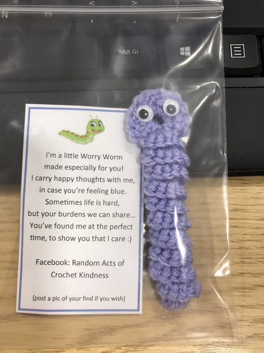 Someone has been busy leaving these around <a href="/CareChamberlain/">Chamberlain Court Care Home</a> <a href="/HallmarkCare/">Hallmark Luxury Care Homes</a> for the team &amp; residents to find. #randomactsofcrochetkindness