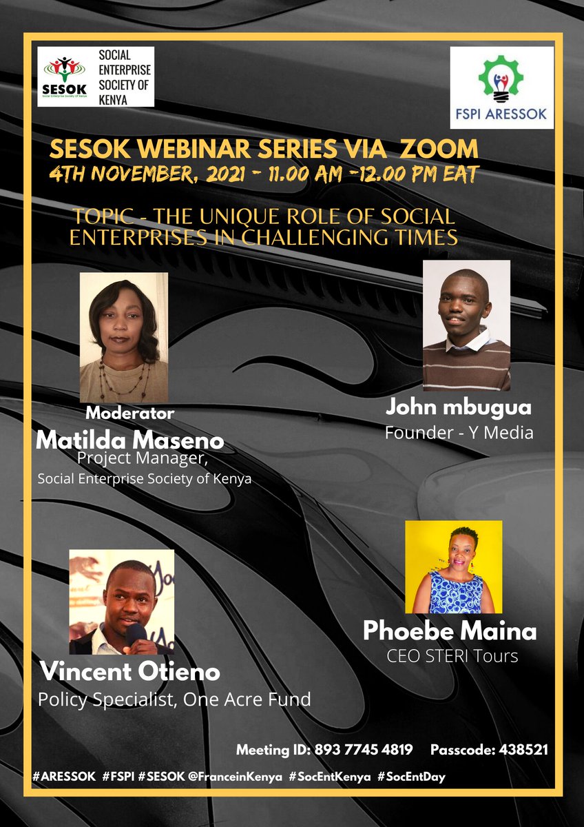 socialbiz_ke's tweet photo. Collaboration between Social enterprises, creating business models that are tailored to your clients and creating partnerships with people who have the same goal as you will help in creating a clear identity. #ARESSOK #SESOK @FranceinKenya #FSPI #SocEntKenya #SocEntday #WhoKnew https://t.co/SWetqag8KV