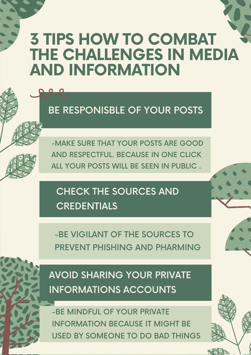 CHASCOLEPACE17's tweet photo. 3 tips on how to combat the challenges in media and information
#MILOppChaPow 
#TacquetB
#XUMIL2021 https://t.co/3cJCXYggEp