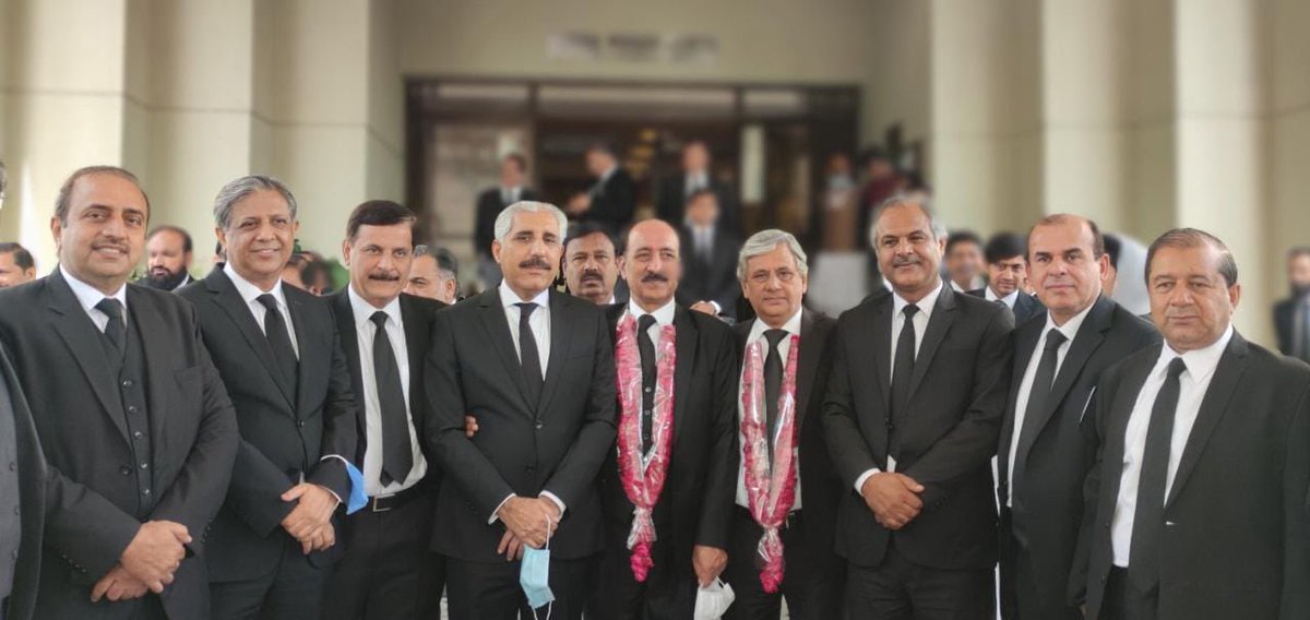 New Cabinet of Supreme Court Bar Association of Pakistan 2021-22 assumes Charge.