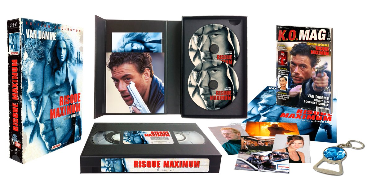 ESC_Films_'s tweet photo. Notre #VHSBOXESC #RISQUEMAXIMUM exclu site, limitée à 1000 exemplaires, sortira le 1er décembre.
👉 Remise de 10% sur les précommandes (et pour la France Métropolitaine, frais de port offerts): https://t.co/9p2aRl2Rla
#MaximumRisk #RingoLAM #JeanClaudeVANDAMME #JCVD #JCVANDAMME https://t.co/HVGx0SRmIH