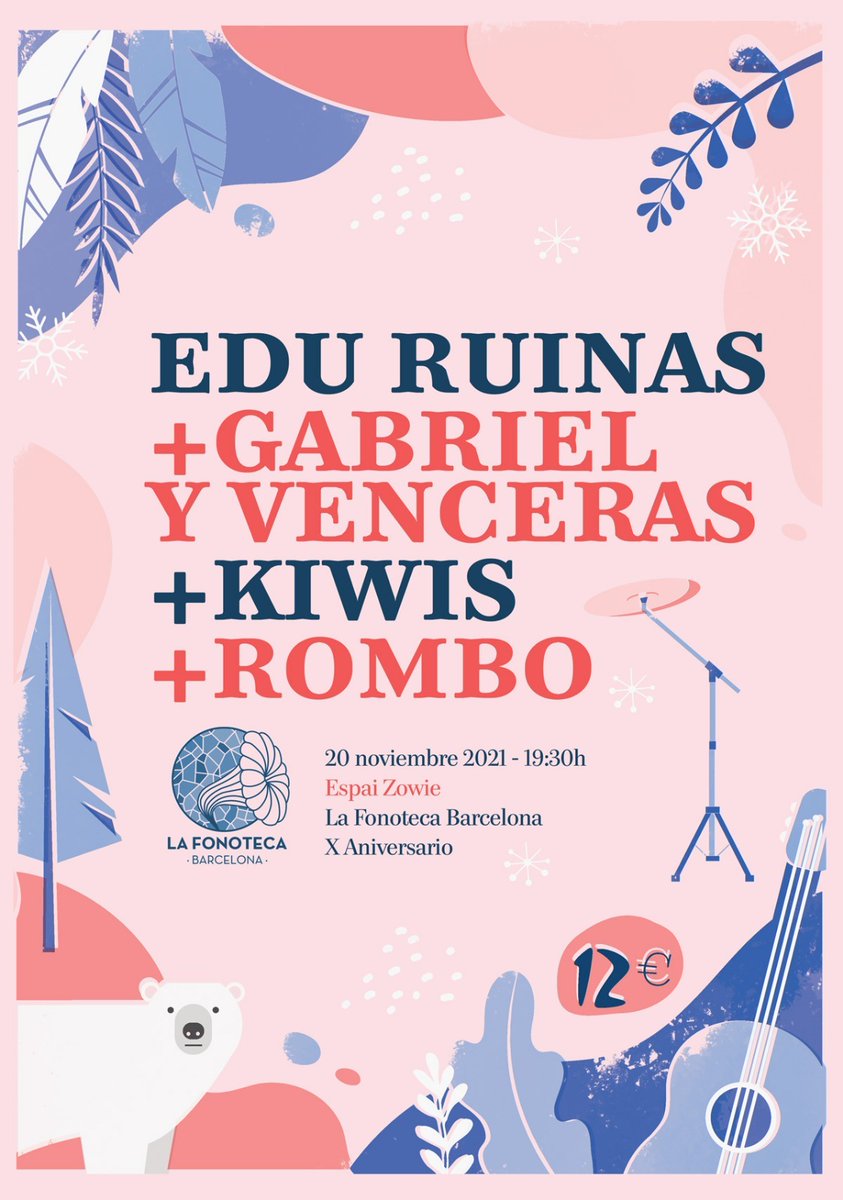 🌟 Grupo de WhatsApp en Holograma. Una experiencia transmedia para personas muy cafeteras.
5 años preparando este espectáculo único con motivo de los 10 años de <a href="/lafonotecabcn/">LaFonoteca Barcelona</a>. Junto a Edu Ruinas, Kiwis, <a href="/Romboband/">Rombo</a>.
20Nov <a href="/espaizowie/">Z0W1E</a> Deschanel
entradium.com/events/lafonot…
One world🌎