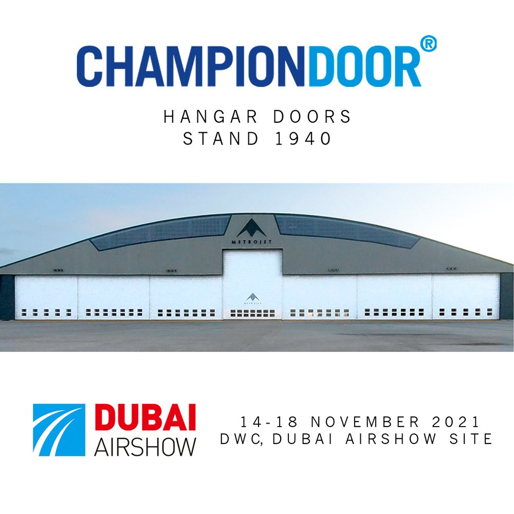 See you at #DubaiAirshow 14 - 18 November

#hangardoors #aviation #Airport #airports