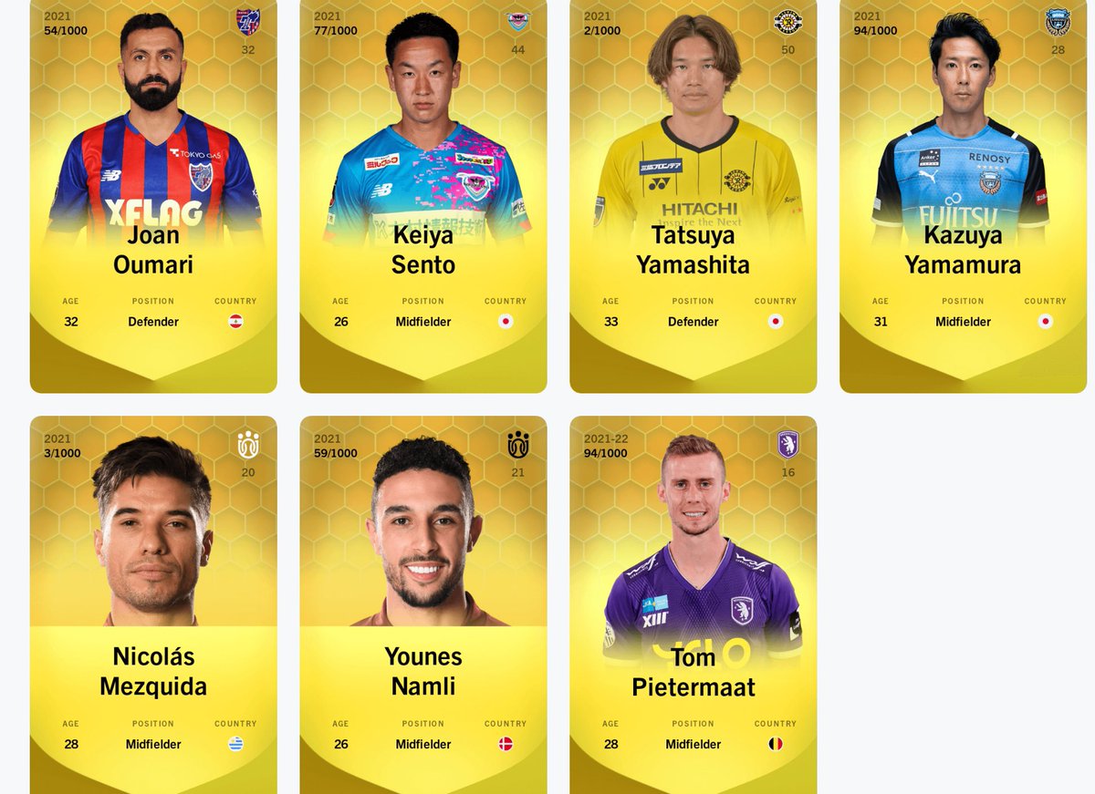 scout_mid's tweet photo. Et voilà le premier Giveaway sur Sorare !
J’offre 7 cartes limiteds pour débuter Sorare dont plusieurs titulaires dans leurs clubs (Sento,Pietermaat,Oumari)
Pour participer il suffit de :
-Liker 
-Follow @scout_mid 
-RT ce tweet
Bonne chance à tous 
TAS le 07/11 https://t.co/rzNywoMVPN