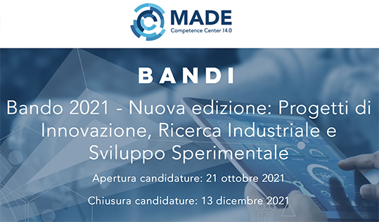 meccanica_plus's tweet photo. Terzo Bando #MADEcc 2021, per progetti di #Innovazione e #ricerca oltre 1,1 milioni di euro. @madecc40 #bandi #finanziamenti #digitale #digitalizzazione #PMI https://t.co/RDaGEcAxSM https://t.co/Ct6ltLT2uO