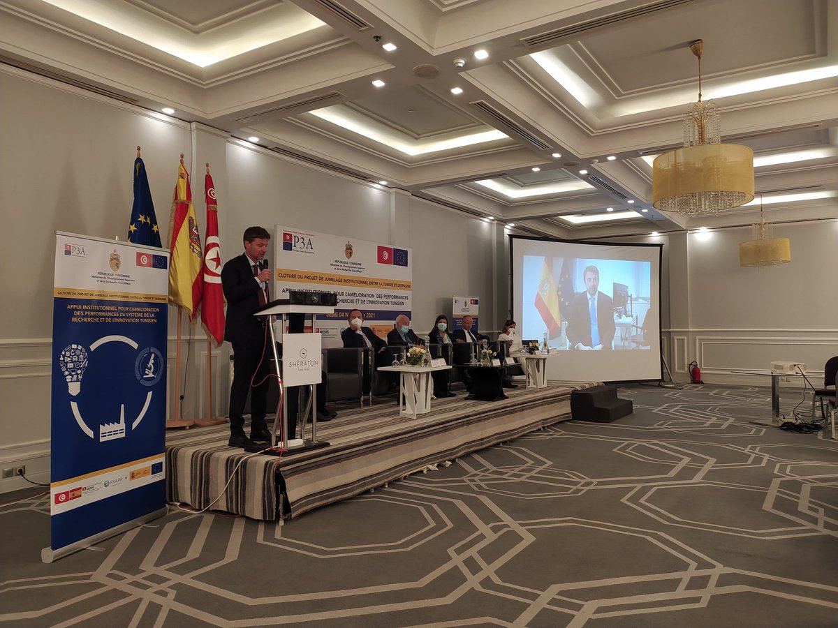 JMesrs's tweet photo. événement de clôture du projet de jumelage jeudi 4 novembre 2021 -Sheraton Tunis https://t.co/Mzfv2d5bOr