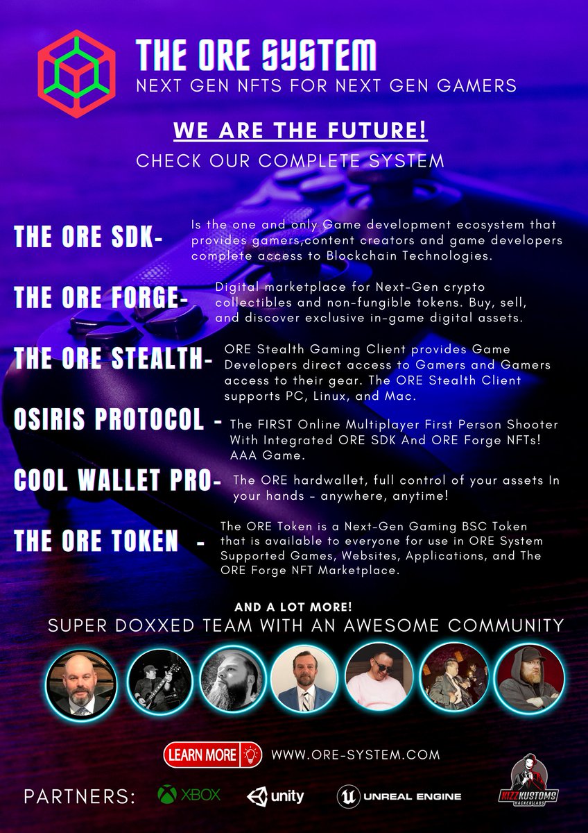 <a href="/Kevinhonf/">Toca_Feng Show</a> 
@ORESystemNFT  the next gen <a href="/nft/">NFT</a> for next gen <a href="/gamers/">Gamers</a> 

Learn more at ore-system.com

#ElonMusk  #blockchain #PlayToEarn #nftcollector #NFTCommunity #BSCGem #BinanceSmartChain #SHIB of Gaming!