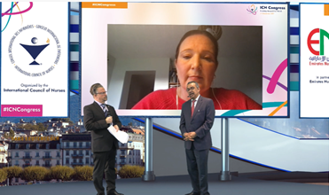 jillianjeep's tweet photo. Dr Tedros Adhanom Ghebreyesus indicating that nurse leaders are required at ALL levels of our systems, provinces and countries. I wholeheartedly agree! #ICNCongress @SEHealth_SEHC https://t.co/FCJQ32nHQJ