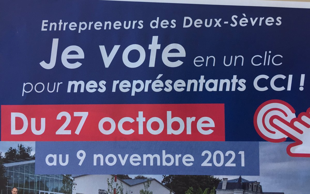 duforestel's tweet photo. Eh oui les élections consulaires c’est important aussi ! Parce que c’est essentiel d’avoir des entrepreneurs engagés qui accompagnent le développement économique de nos territoires, parce que je connais les candidat.e.s et leur sens du collectif, j’ai voté pour @CCIDeuxSevres https://t.co/hM7ROjGiuL