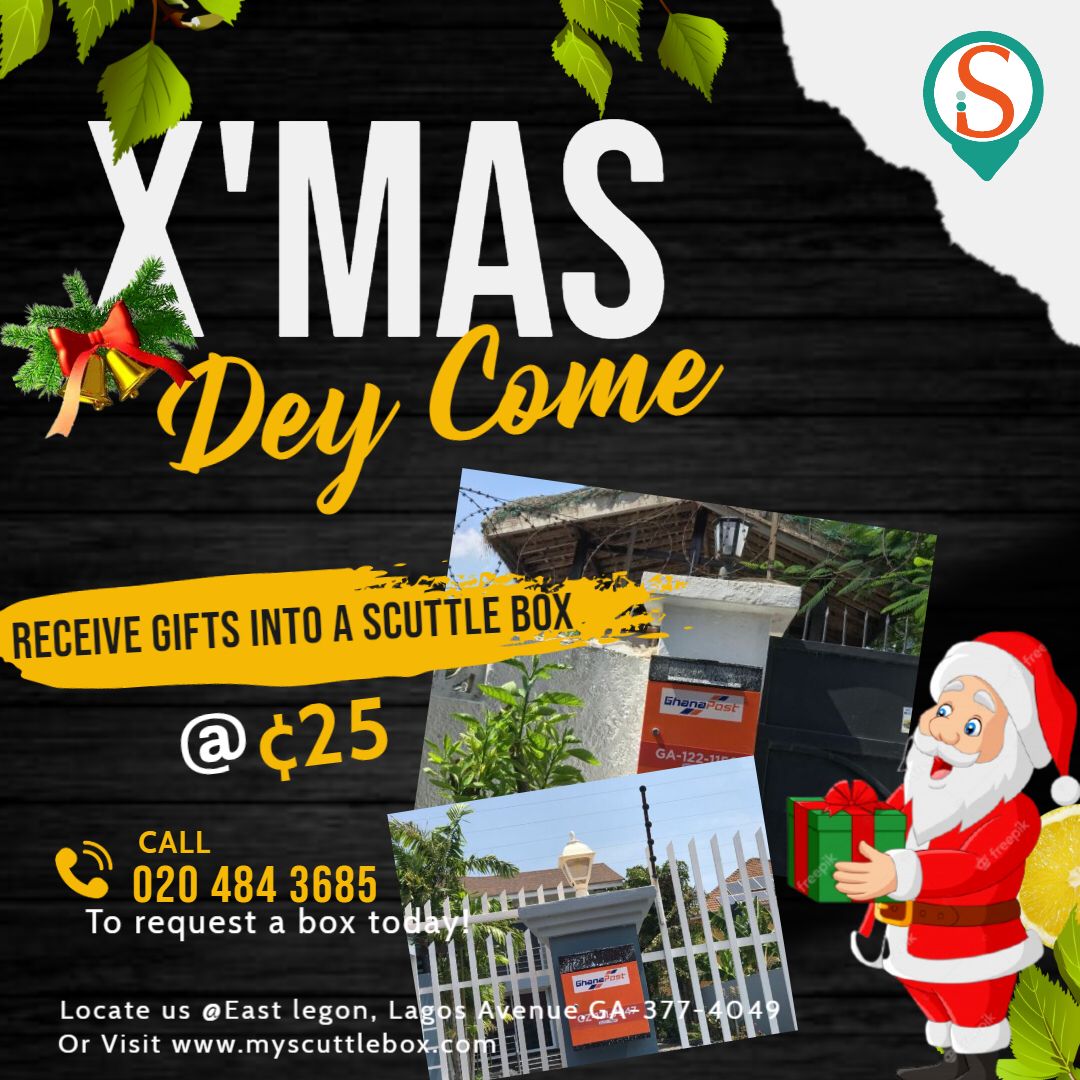 ScuttleBoxGH's tweet photo. Someone once asked" ah you say the box be Gh25"? Yes!!! It's less expensive than your everyday "koko"😃request a Scuttle box for your loved ones or your church as a way of showing love😊 just call 020 484 3685 Now!
#Christmas  #xmasgifts #Xmas
#deliverybox #delivery #Amazon https://t.co/M2WuwJ4z6J