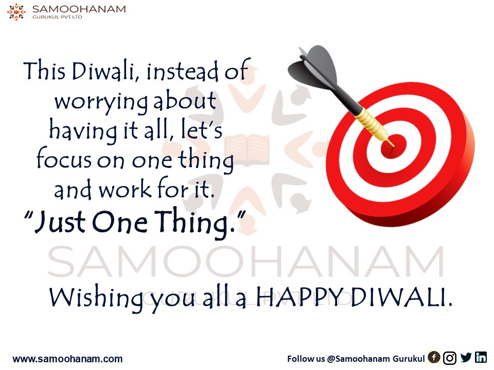 samoohanam's tweet photo. This Diwali instead of worrying about having it all, let's focus on one thing and work for it. "𝐉𝐮𝐬𝐭 𝐎𝐧𝐞 𝐓𝐡𝐢𝐧𝐠."
𝐖𝐢𝐬𝐡𝐢𝐧𝐠 𝐲𝐨𝐮 𝐚𝐥𝐥 𝐚 𝐇𝐀𝐏𝐏𝐘 𝐃𝐈𝐖𝐀𝐋𝐈.
Follow us @samoohanam 

Instagram: https://t.co/ChNwO2oOqV

#happydiwali #samoohanamgurukul https://t.co/whYFhOaCpj