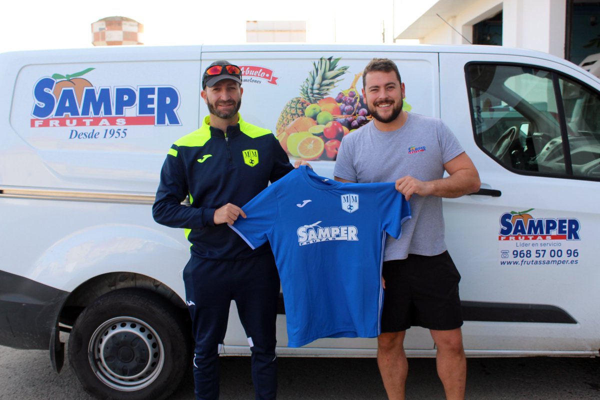 mmfc_cantera's tweet photo. #OFICIAL // 

📸 Visita a las instalaciones de nuestro #Patrocinador #FrutasSamper. 

👕 Entrega de la camiseta de nuestros #Alevines a #AlvaroSamper #Gerente de la Empresa.

👏🏻 Muchas gracias por liderar el #Patrocinio de nuestro #FutbolBase. 

#FuerzaYHonor https://t.co/OlGWbssOTQ