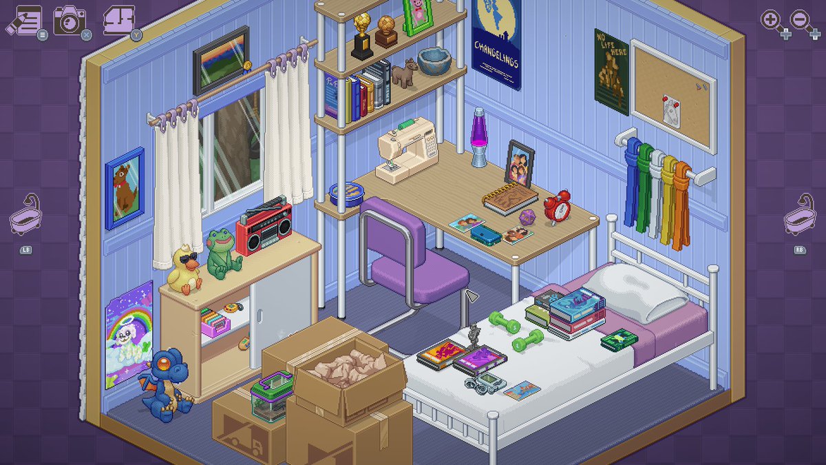 Cafegamesx's tweet photo. Bom dia,arrumem suas camas.jogo bom pra quem tem TOC,fácil 1000g e ta no gamepass,recomendo. #Unpacking #XboxShare https://t.co/wn6UVpyYS7