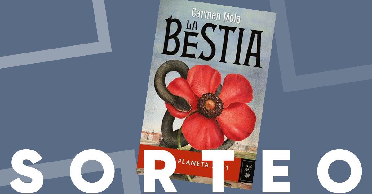 Fnac_Libros's tweet photo. 🌹 SORTEO 🌹

Sorteamos 3 ejemplares de 'La Bestia' de Carmen Mola, Premio Planeta 2021 📖

✅ Sigue a @Fnac_libros y haz RT.
✅ Define con emojis tu reacción al enterarte del "misterio" Carmen Mola y menciona a un amigo/a.

🍀Hasta: 09/11
BBLL: https://t.co/CLE0yX85d2 https://t.co/7K3fGlYTQO