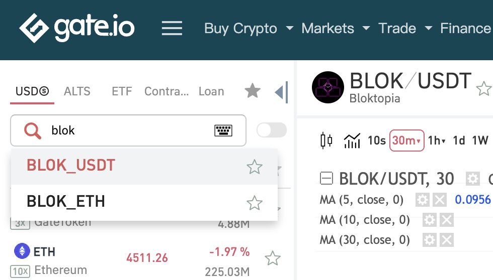 A nice surprise today to see @gate_io listing $BLOK. Thanks! 🚀🙏🦄👇
#bloktopia #metaverse #trading #crypto #thefuture