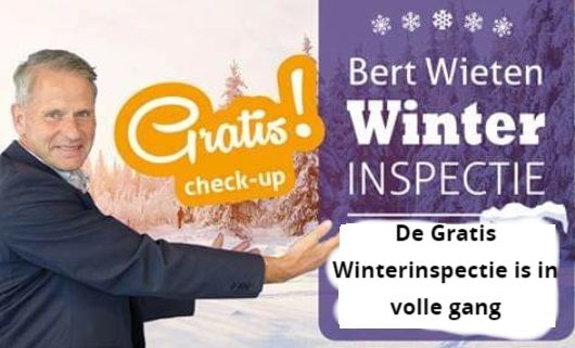 Gratis winterinspectie op afspraak.
Onze gratis winterinspectie is in volle gang.
Voorkom verrassingen en bereid je auto goed voor op de winter.
Na afloop ontvang je een mooi cadeau.
Neem contact met ons op om een afspraak te maken.