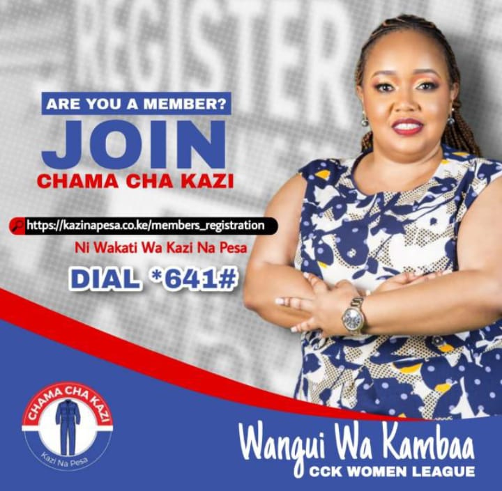 kilundeezy's tweet photo. The Chama Cha Kazi is for winners  wangui wa kiambaa ako ndani and ready to walk with the party of winners .

#ChamaChaKaziAspirants https://t.co/2P8fQJkKWS