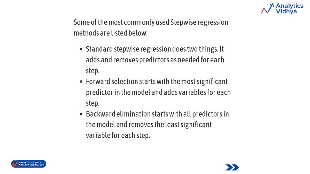 AnalyticsVidhya's tweet photo. #StepwiseRegression https://t.co/FLF0SMzVVF
