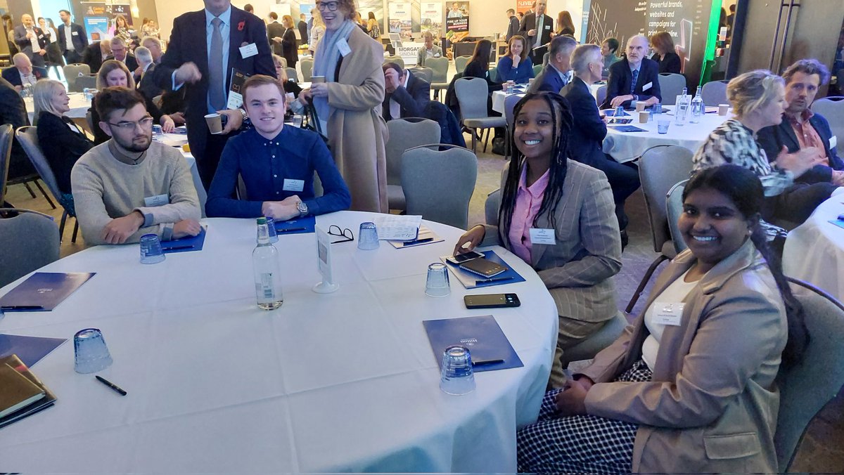 AButson's tweet photo. Delighted to have #HSDC  students from our #TLevel construction course accompany me at the Business South AGM #BizSouth https://t.co/fMdKv9hKGF
