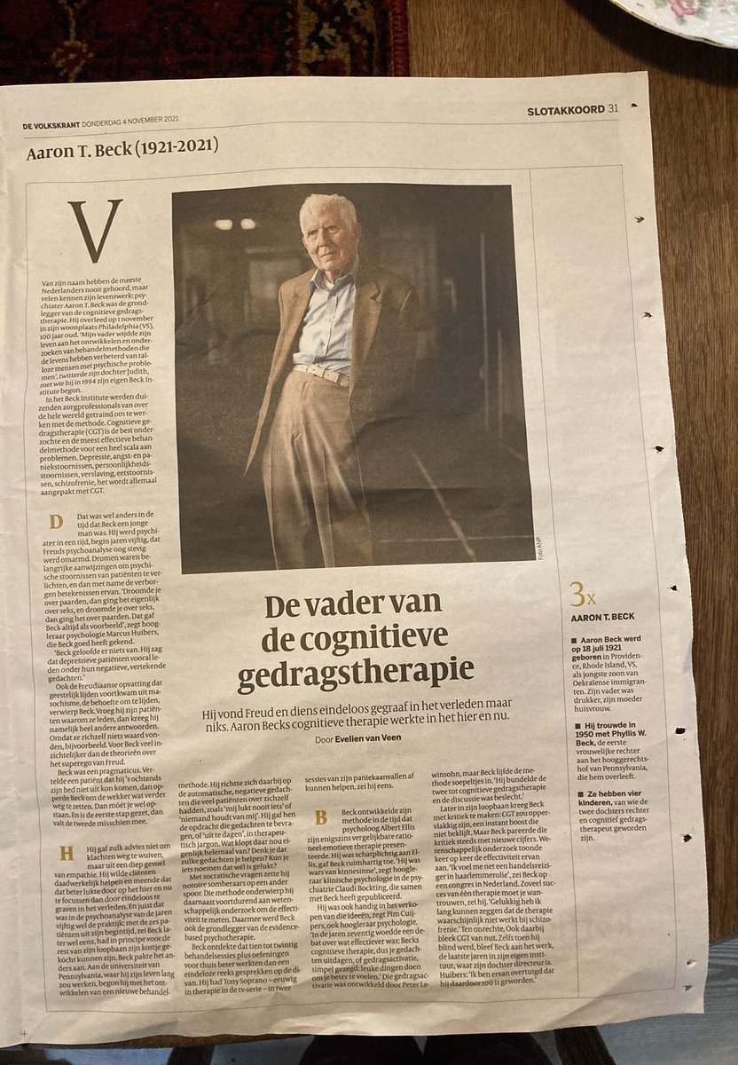 Hoe 100 jaar te worden <a href="/volkskrant/">de Volkskrant</a> vandaag