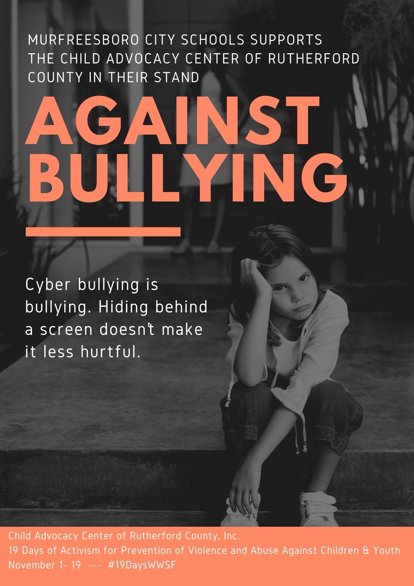 MCScommunicates's tweet photo. We support The Child Advocacy Center in their stand against bullying. https://t.co/R4XoG4XhKa