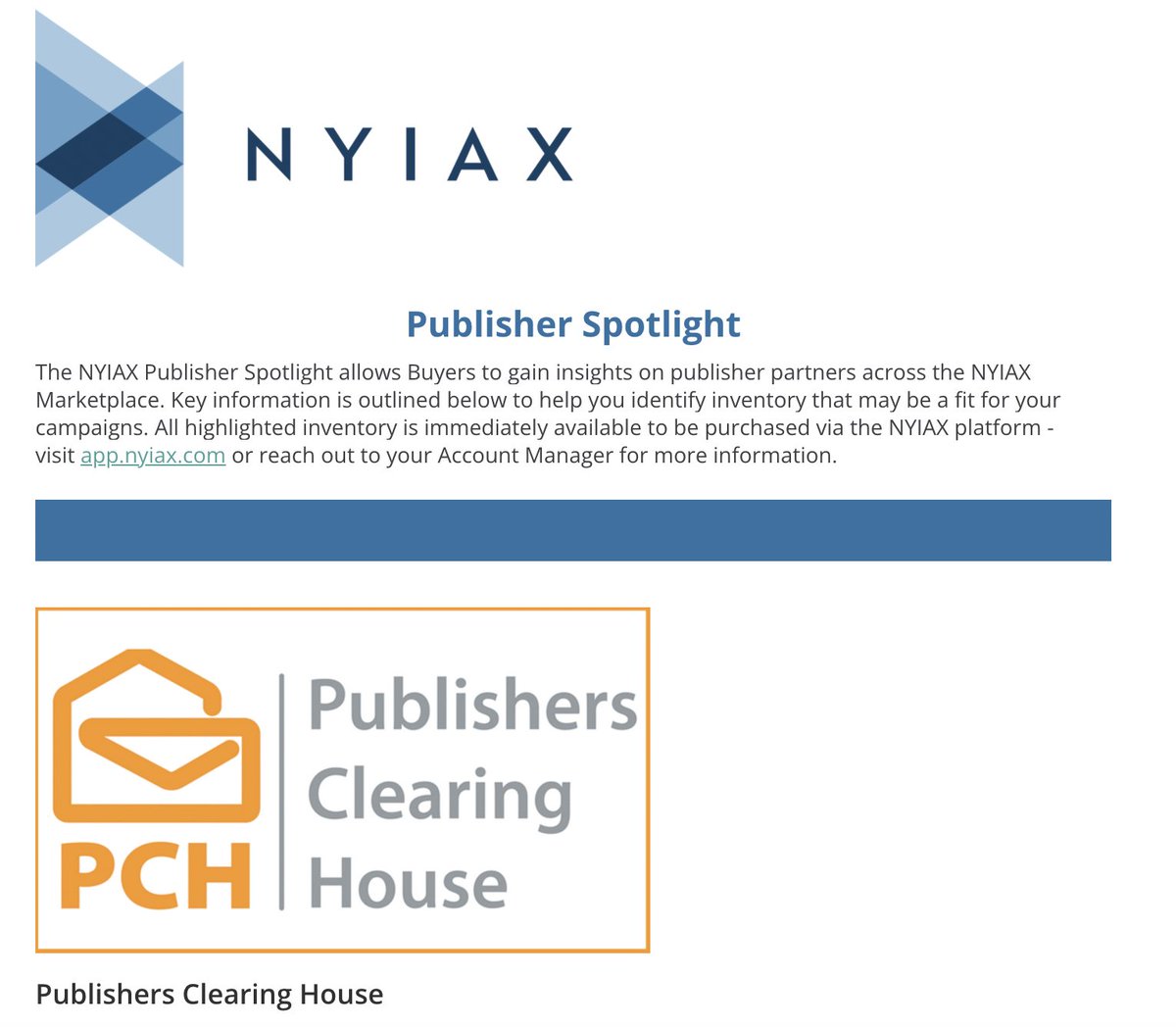 Excited to share this month's Publisher's Spotlight, where we feature the great partners on our platform. In this month's issue, learn more about 
<a href="/pchdotcom/">PCH</a> and @CatapultX_HQ. Click here to learn more: 
lnkd.in/enfUsDiF