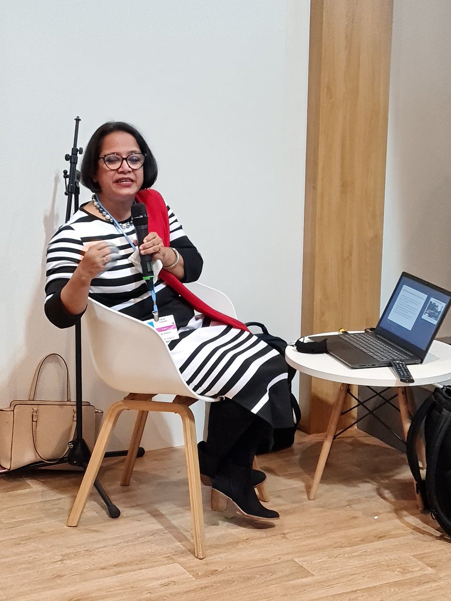 Prof Tasneem Siddiqui, <a href="/rmmru/">RMMRU</a>, talking about averting, minimising and addressing #disaster #displacement in Bangladesh by developing safe, sustainable and inclusive cities. #COP26 #DRR #AdaptationGap