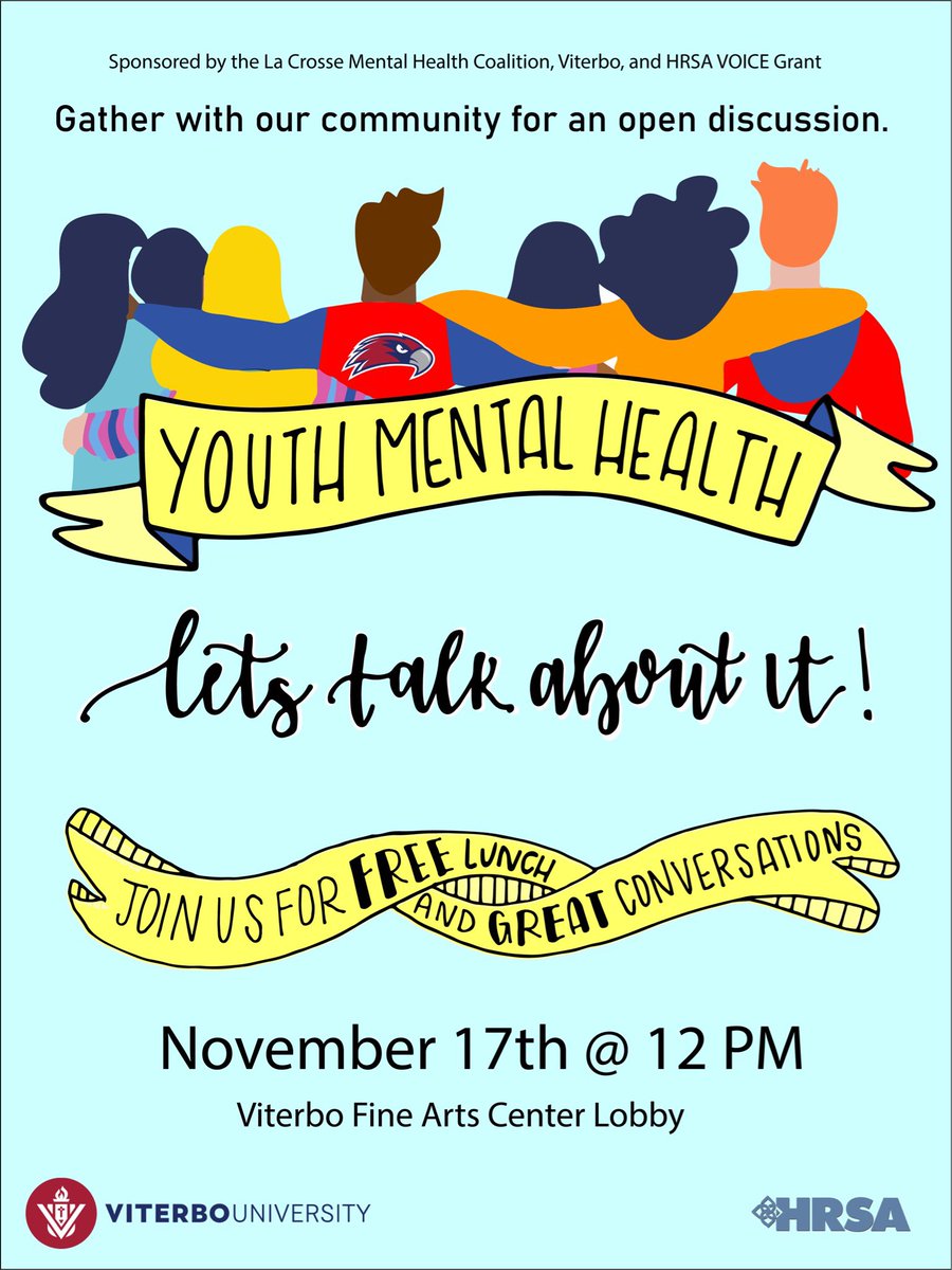 Gather for a community discussion on youth mental health. Free lunch will be provided!