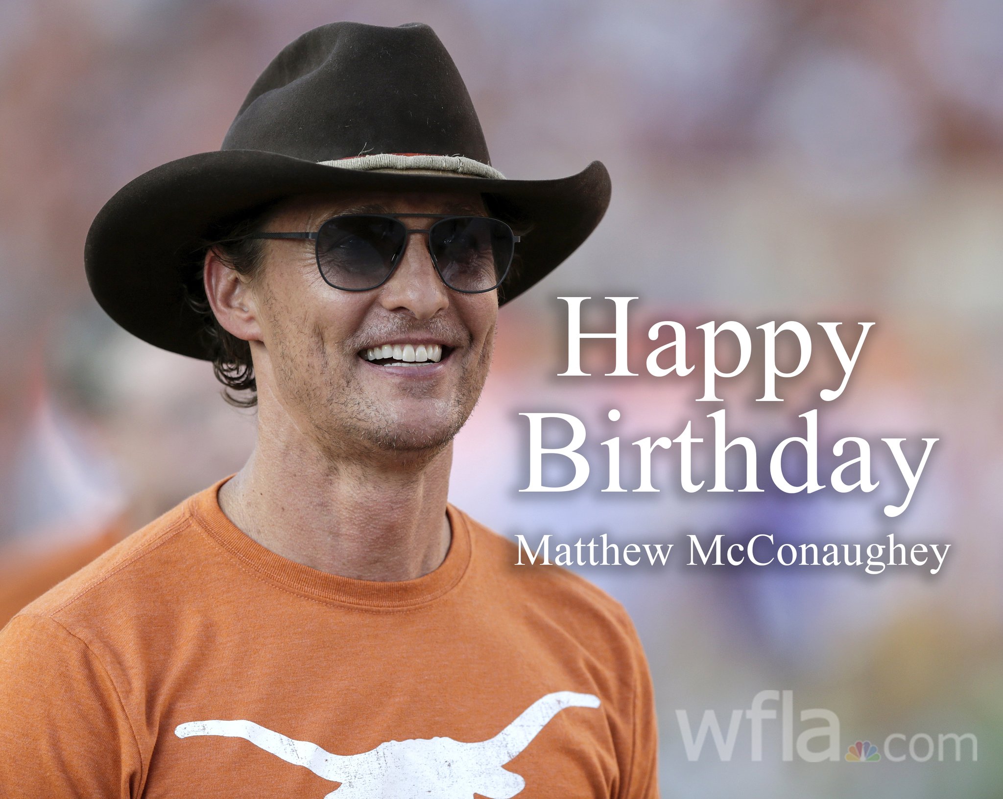 Join us in wishing a happy 52nd birthday to actor Matthew McConaughey!  