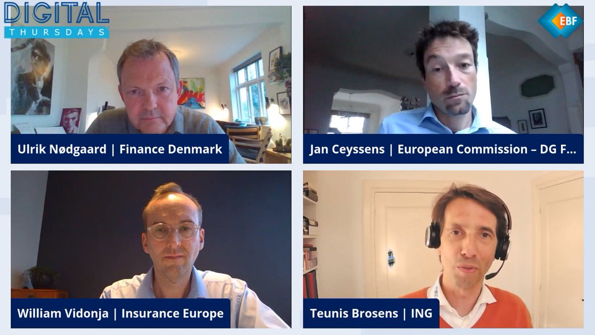 EBFeu's tweet photo. 🔴Starting now: "New players – new rules? Updating Europe’s financial framework" panel moderated by @ulriknodgaard, CEO @FinansDanmark. 

👉You can still register: https://t.co/Lv447kJKZs https://t.co/aFJQSSPZnL
