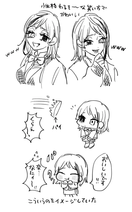(※女体化)(ネタバレ無し)らくがき 
