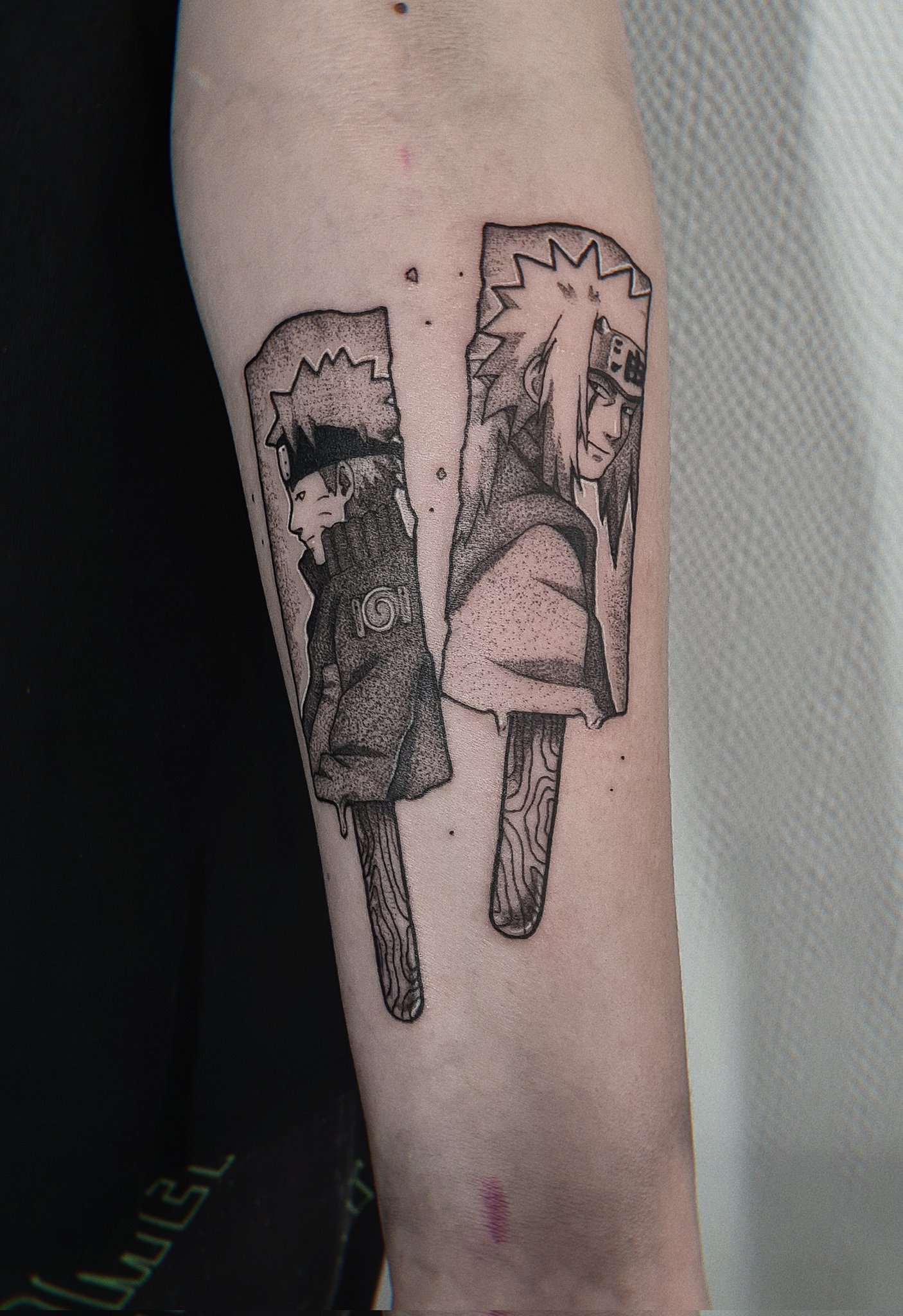 jiraiya and naruto with popsicles tattooTikTok Search