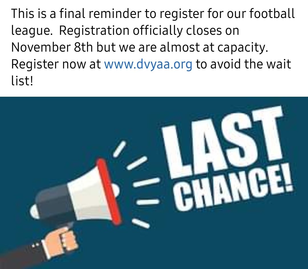 dvyaasports's tweet photo. Register today to avoid the waiting list! https://t.co/Lxja7vmKph