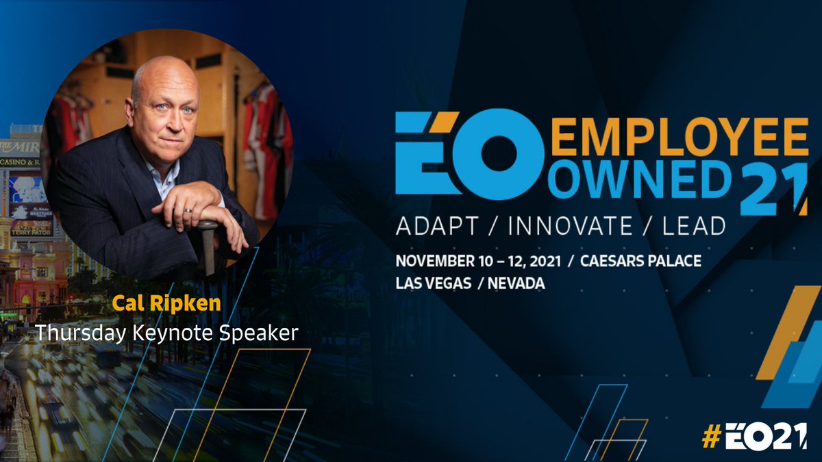 ESOPAssociation's tweet photo. We are getting very excited to hear from sports legend, Cal Ripken during #EO21 in Las Vegas. Don't miss out - there is still time to register for in-person or virtual attendance! https://t.co/NUIr2S2Bqt https://t.co/Sr0OGVfyjj