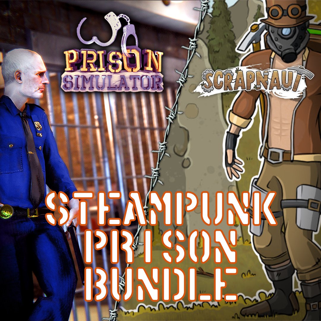 tRockGame's tweet photo. Today is the premiere of the Prison Simulator from our friends @Baked_Games! To celebrate it, we have a special Bundle for you! Get Scrapnaut and Prison Simulator at a great discount!
⭐More info! https://t.co/T0CoX5Ll4U
#indiedev #prisionsimulator #realase #pcgame #videogame https://t.co/fMbwk0WpR0