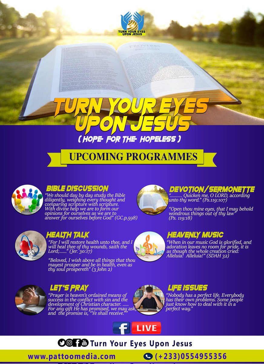 looktoGodnow's tweet photo. ANTICIPATE
#HopeForTheHopeless
#TurnYourEyesUponJesus https://t.co/PqP8QmOZ5G