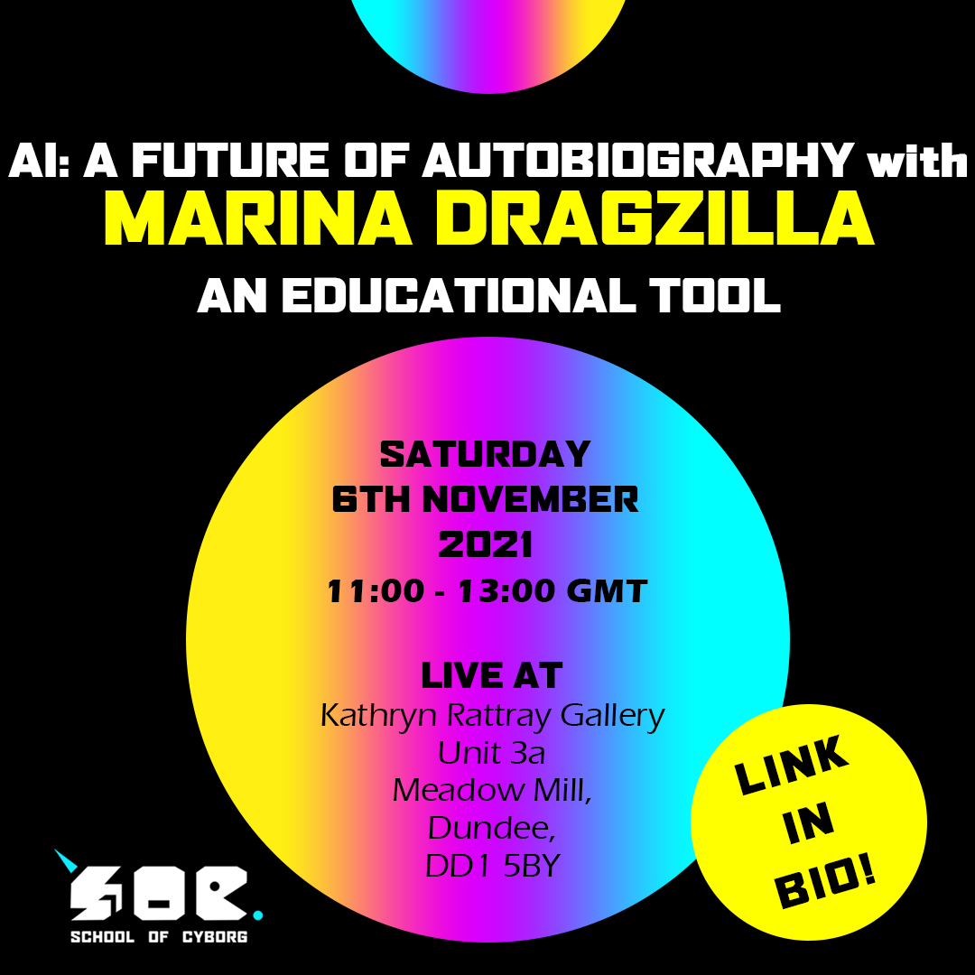 🚨🚨
IMPORTANT NOTICE
We have a change to our scheduled programming. 😇 Our AI workshop with now be hosted by the wonderful @marinadragzilla (she/they/it).

Existing tickets are still valid and still available from the LINK IN BIO.

 #neondigitalarts #dundee #scotland #ai #cyborg