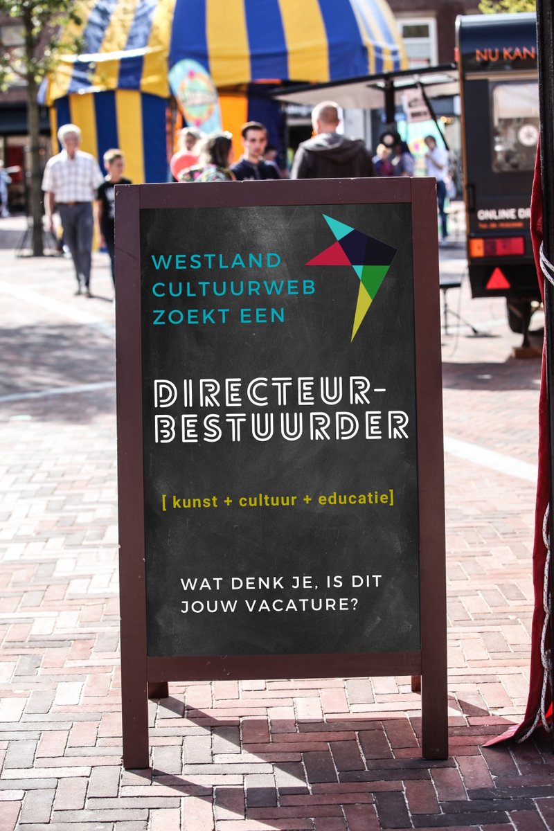 𝗪𝗶𝗷 𝘇𝗶𝗷𝗻 𝗼𝗽 𝘇𝗼𝗲𝗸 𝗻𝗮𝗮𝗿 𝗲𝗲𝗻 𝗗𝗶𝗿𝗲𝗰𝘁𝗲𝘂𝗿-𝗕𝗲𝘀𝘁𝘂𝘂𝗿𝗱𝗲𝗿.
Wil jij samen met een gedreven team #kunstencultuur in de gemeente Westland stimuleren en laten bloeien? Dan komen we graag in contact met jou! Bekijk de #vacature via bit.ly/3nibaRz