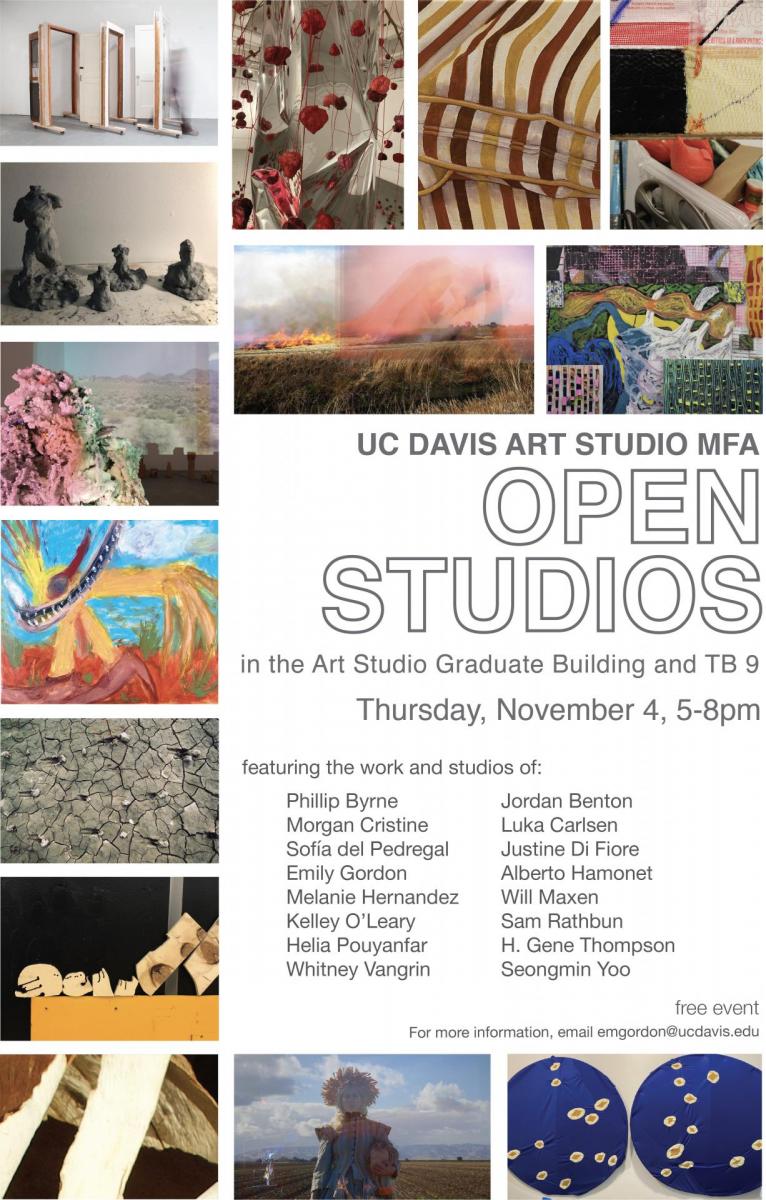Art Studio UCDavis (@art_studio_ucd) on Twitter photo The Art Studio Open Studios is TODAY!! Our MFA students will open the doors to their studios in TB-9 and the Art Studio Grad Building today from 5-8 pm. We hope to see you there!
arts.ucdavis.edu/artstudiolinks The Art Studio Open Studios is TODAY!! Our MFA students will open the doors to their studios in TB-9 and the Art Studio Grad Building today from 5-8 pm. We hope to see you there!
arts.ucdavis.edu/artstudiolinks