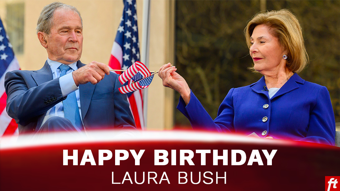 Happy Birthday to former First Lady Laura Bush! 