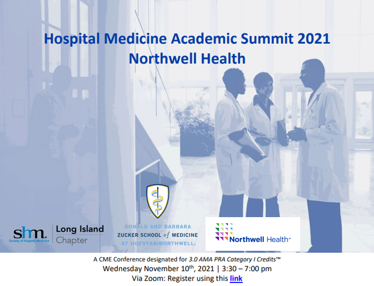 Northwell Division of Hospital Medicine (@northwelldhm) on Twitter photo Excited for the Northwell Health Hospital Medicine Academic Summit, happening virtually next week, 11/10. Keynote speaker Dr Arora <a href="/FutureDocs/">Vinny Arora MD MAPP</a>. Co-sponsored as a <a href="/SocietyHospMed/">Society of Hospital Medicine</a> Long Island Chapter Event. Join us for an engaging afternoon. Details: info.hospitalmedicine.org/rs/446-SXZ-191… Excited for the Northwell Health Hospital Medicine Academic Summit, happening virtually next week, 11/10. Keynote speaker Dr Arora <a href="/FutureDocs/">Vinny Arora MD MAPP</a>. Co-sponsored as a <a href="/SocietyHospMed/">Society of Hospital Medicine</a> Long Island Chapter Event. Join us for an engaging afternoon. Details: info.hospitalmedicine.org/rs/446-SXZ-191…