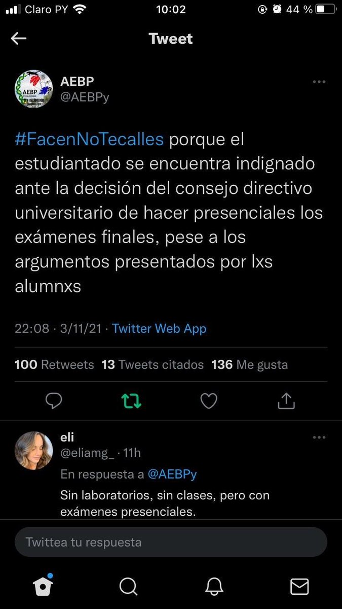 delpynews's tweet photo. ▶️ QUEJA ESTUDIANTIL | 🔥

Estudiantes de Facen UNA reclaman que no tuvieron clases virtuales hasta la fecha, sino que, solo recibían pdfs y tutoriales de youtube. 

Ahora les exigen que rindan exámenes presenciales y extienden su reclamo bajo la frase #FacenNoTeCalles. https://t.co/CmoMAiARUk
