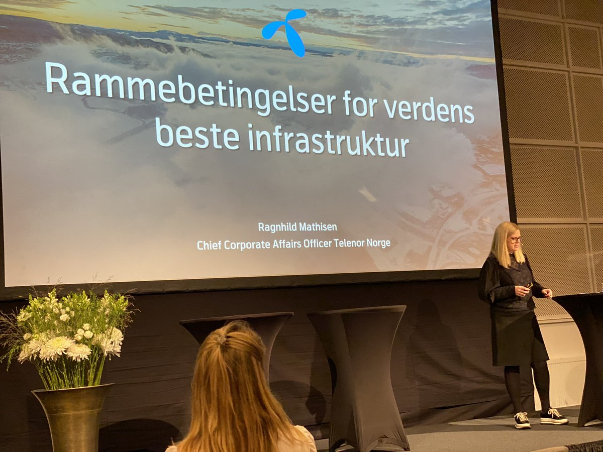 I dag har jeg snakket om rammebetingelser for verdens beste infrastruktur på #InsideKonf og om hvorfor det er avgjørende at myndighetenes regulering legger til rette for fortsatte investeringer i den digitale infrastrukturen fremover