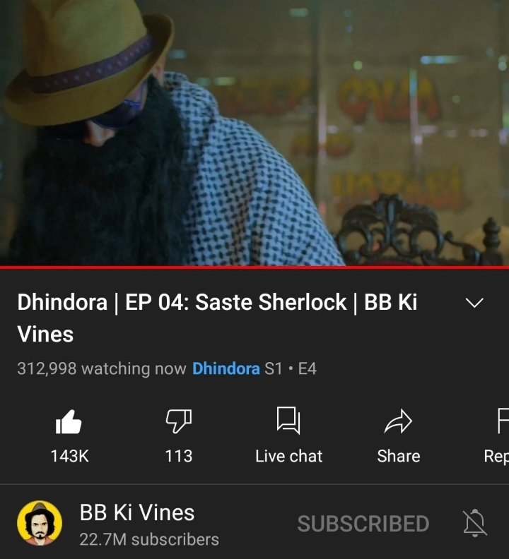 itsom09's tweet photo. Ngl, Papa MKC entered the series like a total mafia he is ! 🔥💯
The series got so suspicious all of a sudden, that's worth the wait ! 🤩🤩
@Bhuvan_Bam @Rohitonweb 
#Dhindora #SasteSherlock https://t.co/TeFxgW7MSa