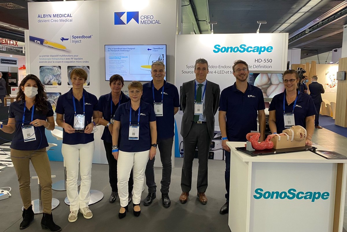 CreoEndoscopy's tweet photo. Welcome from our Creo team at the #VDCI Congress in Paris! Fantastic to be joined by our colleagues from across Europe as we come together as one, and to see old friends again. Come and discuss all things Creo Medical with us on the stand - it’s been too long! https://t.co/izLoxCvMsO