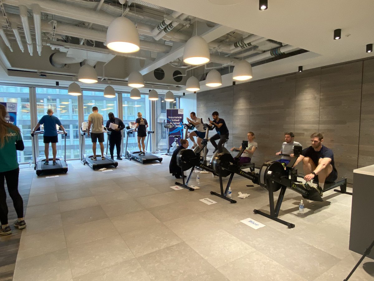InsuranceUAD's tweet photo. The AS team are ready to represent for #IUADDAY at the Howden Group Holdings static triathlon! https://t.co/2O1r7DuTf9