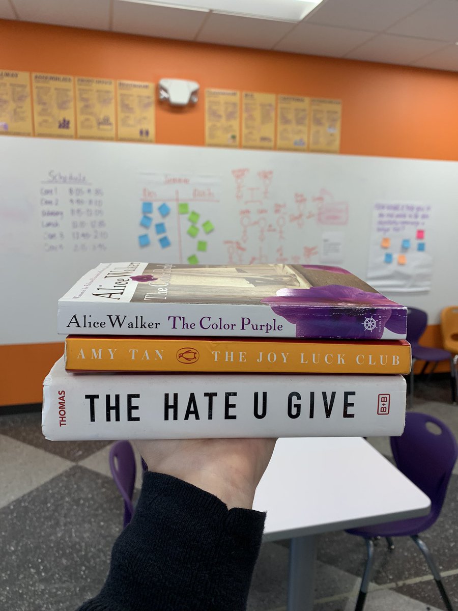 Grateful for these favorite books that I’ve been lucky enough to have great conversations about with our GLOW girls. 💜💛 #GLOWGratitudeChallenge #glowacademy #brightertogether