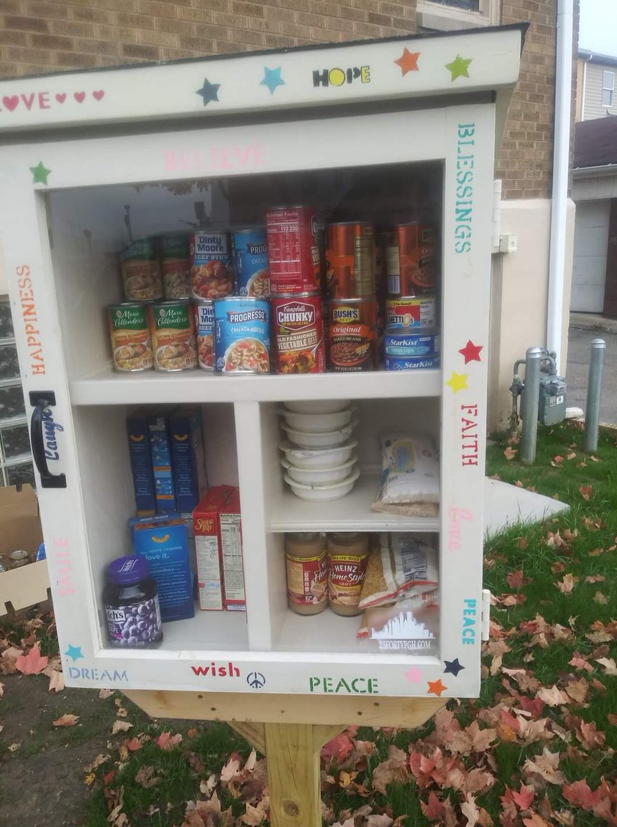 25fortypgh's tweet photo. @412FoodRescue @markhduffy78 @giselefetterman @MrBeast 3 weeks ago today we installed our first mini food pantry. We are proud to say that we have been able to give over 350lbs of food to people who need it most.  Also we just purchased the material for our next two pantries https://t.co/brflNt4Z1S